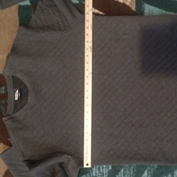 Eddie Bauer Men's Charcoal Quilted Long Sleeve Shirt Size Medium Fall2024 - Picture 5 of 10